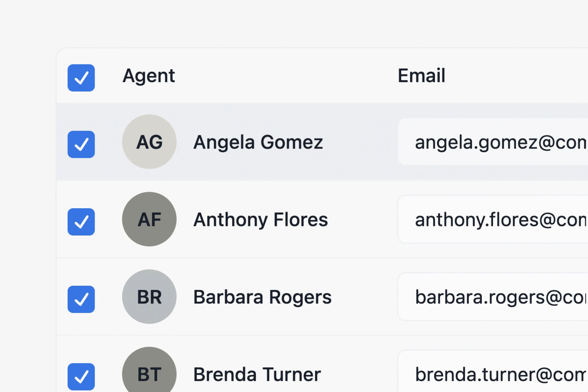 Review interface showing agent approval