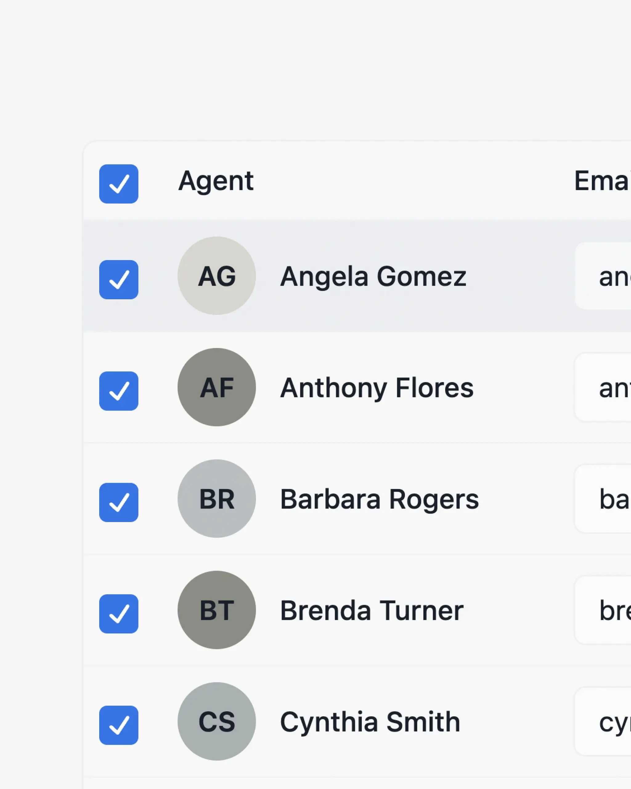 One-click distribution interface